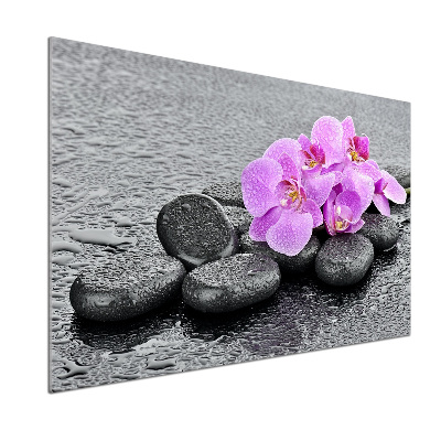 Keuken achterwand Orchideeënstenen