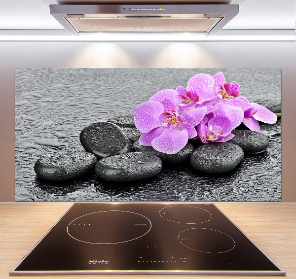 Keuken achterwand Orchideeënstenen