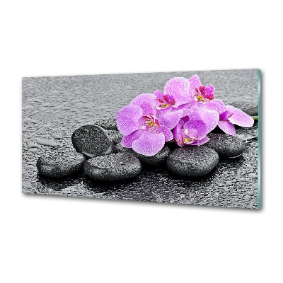 Keuken achterwand Orchideeënstenen