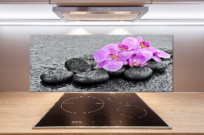 Keuken achterwand Orchideeënstenen