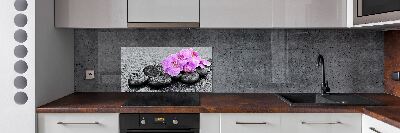 Keuken achterwand Orchideeënstenen