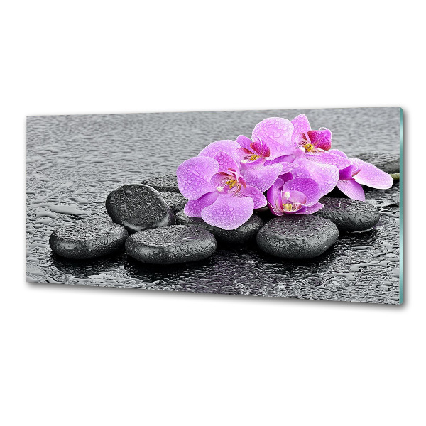 Keuken achterwand Orchideeënstenen