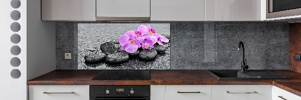 Keuken achterwand Orchideeënstenen