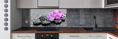 Keuken achterwand Orchideeënstenen