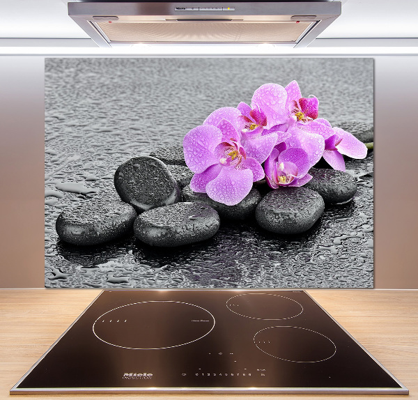 Keuken achterwand Orchideeënstenen