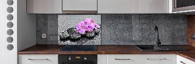 Keuken achterwand Orchideeënstenen