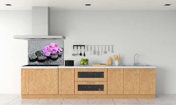 Keuken achterwand Orchideeënstenen