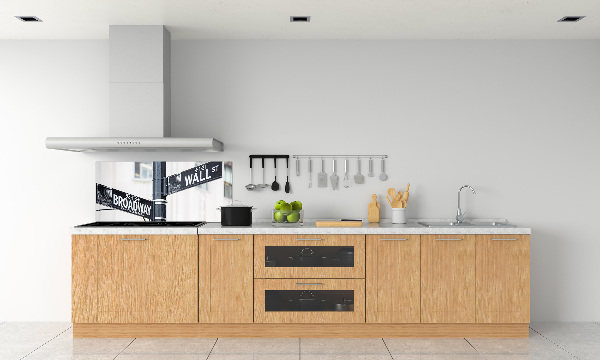 Panel do kuchni Wall street znak