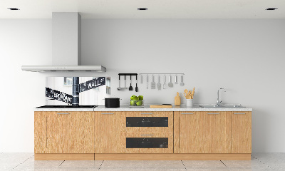 Panel do kuchni Wall street znak