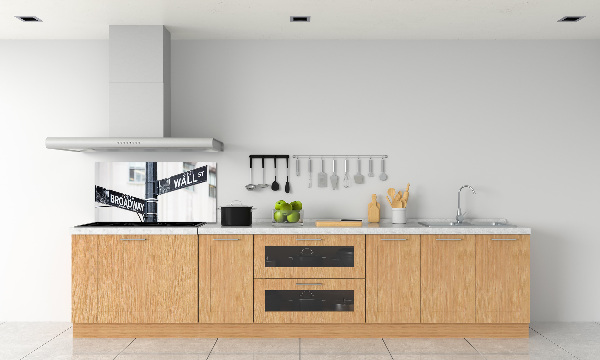 Panel do kuchni Wall street znak