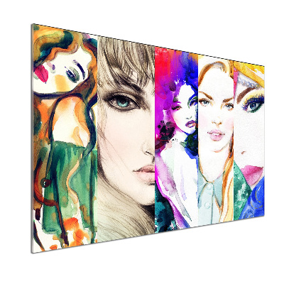 Panel do kuchni Kobiece portrety