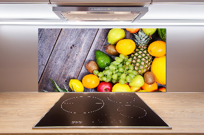 Spatplaat keuken Fruit aan hout