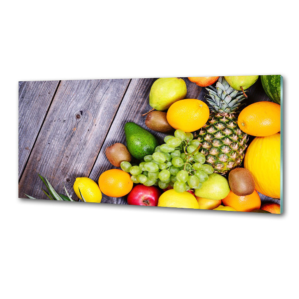 Spatplaat keuken Fruit aan hout