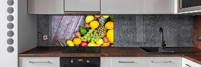 Spatplaat keuken Fruit aan hout