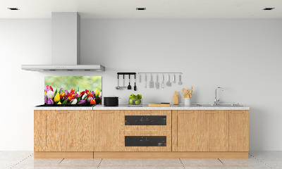 Panel do kuchni Kolorowe tulipany