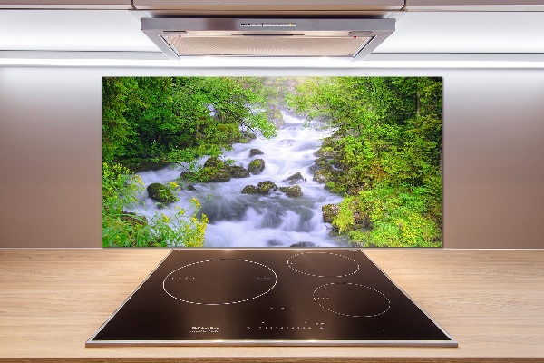 Glazen achterwand keuken Bergrivier