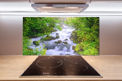 Glazen achterwand keuken Bergrivier