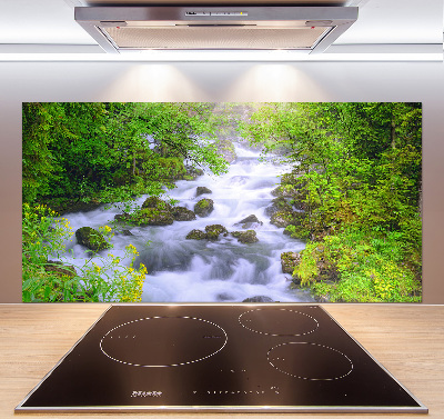 Glazen achterwand keuken Bergrivier