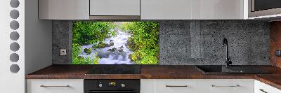 Panel dekor szkło Górska rzeka