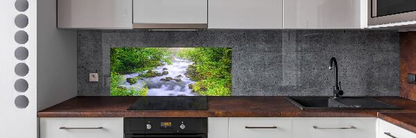Glazen achterwand keuken Bergrivier