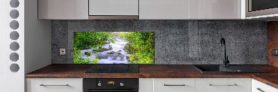 Glazen achterwand keuken Bergrivier