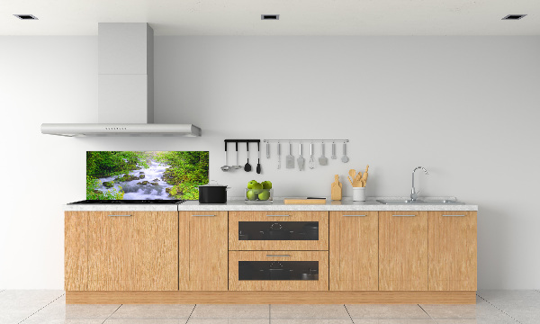 Glazen achterwand keuken Bergrivier