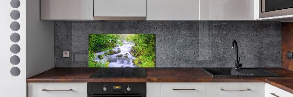Glazen achterwand keuken Bergrivier