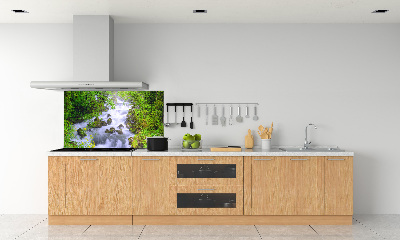 Glazen achterwand keuken Bergrivier