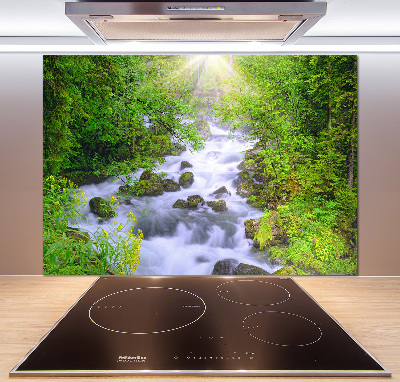 Glazen achterwand keuken Bergrivier