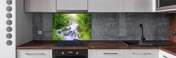 Glazen achterwand keuken Bergrivier