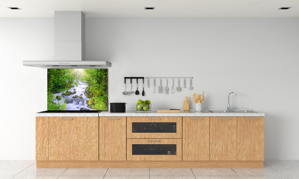 Glazen achterwand keuken Bergrivier
