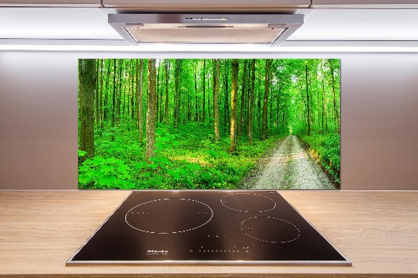 Panel do kuchni Drzewa w lesie