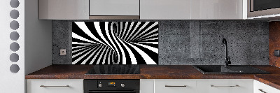 Spatscherm keuken Abstracte wervel