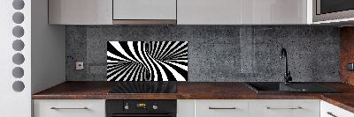 Spatscherm keuken Abstracte wervel