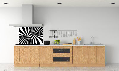 Spatscherm keuken Abstracte wervel