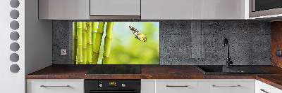 Spatplaat keuken Bamboe en vlinder