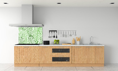 Spatplaat keuken Bladerenpatroon