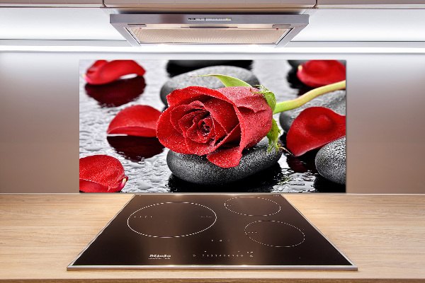 Keuken achterwand Rode roos