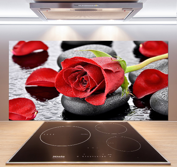 Keuken achterwand Rode roos