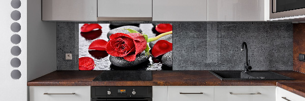 Keuken achterwand Rode roos