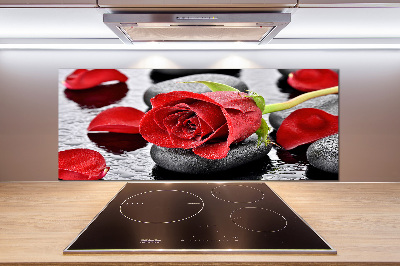 Keuken achterwand Rode roos