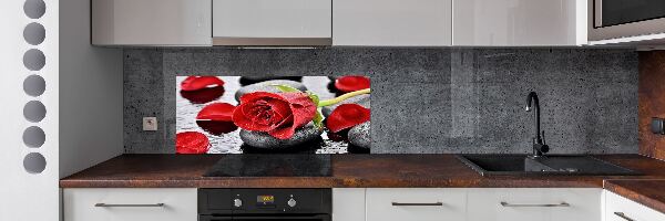 Keuken achterwand Rode roos