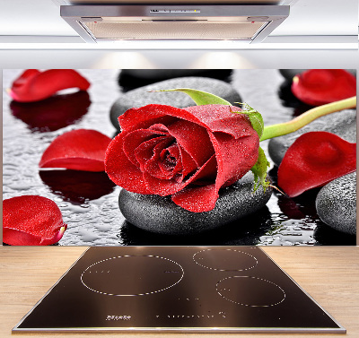 Keuken achterwand Rode roos