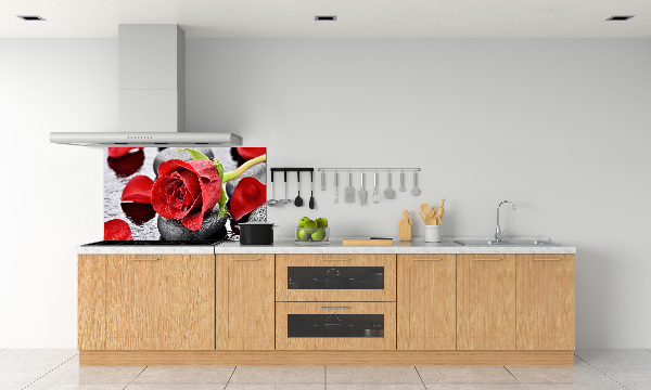 Keuken achterwand Rode roos