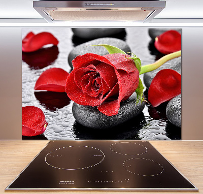 Keuken achterwand Rode roos