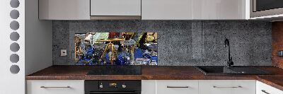 Glazen achterwand keuken Antiek