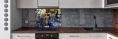 Glazen achterwand keuken Antiek