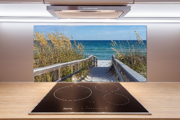 Spatscherm keuken duinen aan zee