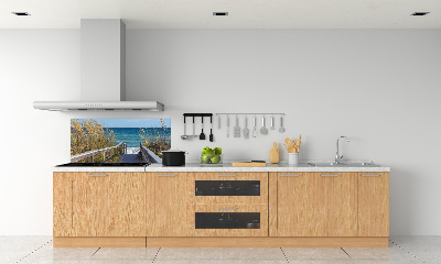 Spatscherm keuken duinen aan zee