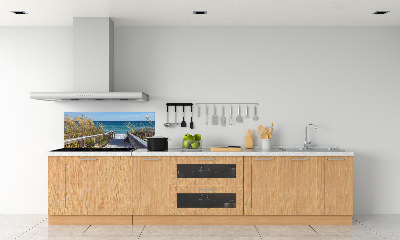 Spatscherm keuken duinen aan zee